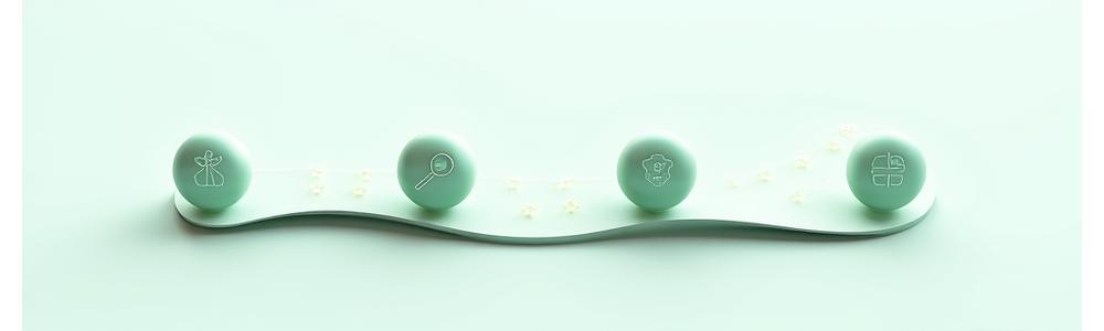 Desktop visualization of Velyra Health Co. 4-step wellness methodology: Assess, Personalize, Implement, Refine.