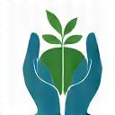 Stylized icon of intertwined hands holding a sprout, representing holistic healing and natural approaches.