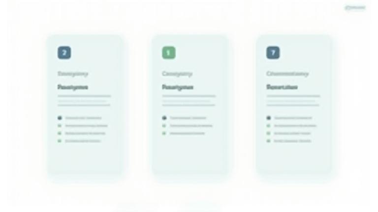 Wireframe illustration of a side-by-side product comparison table with feature lists